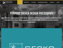 Tablet Screenshot of geckoarchitecture.com